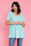 No Complications Babydoll Top Modest Dresses vendor-unknown