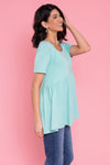 No Complications Babydoll Top Modest Dresses vendor-unknown