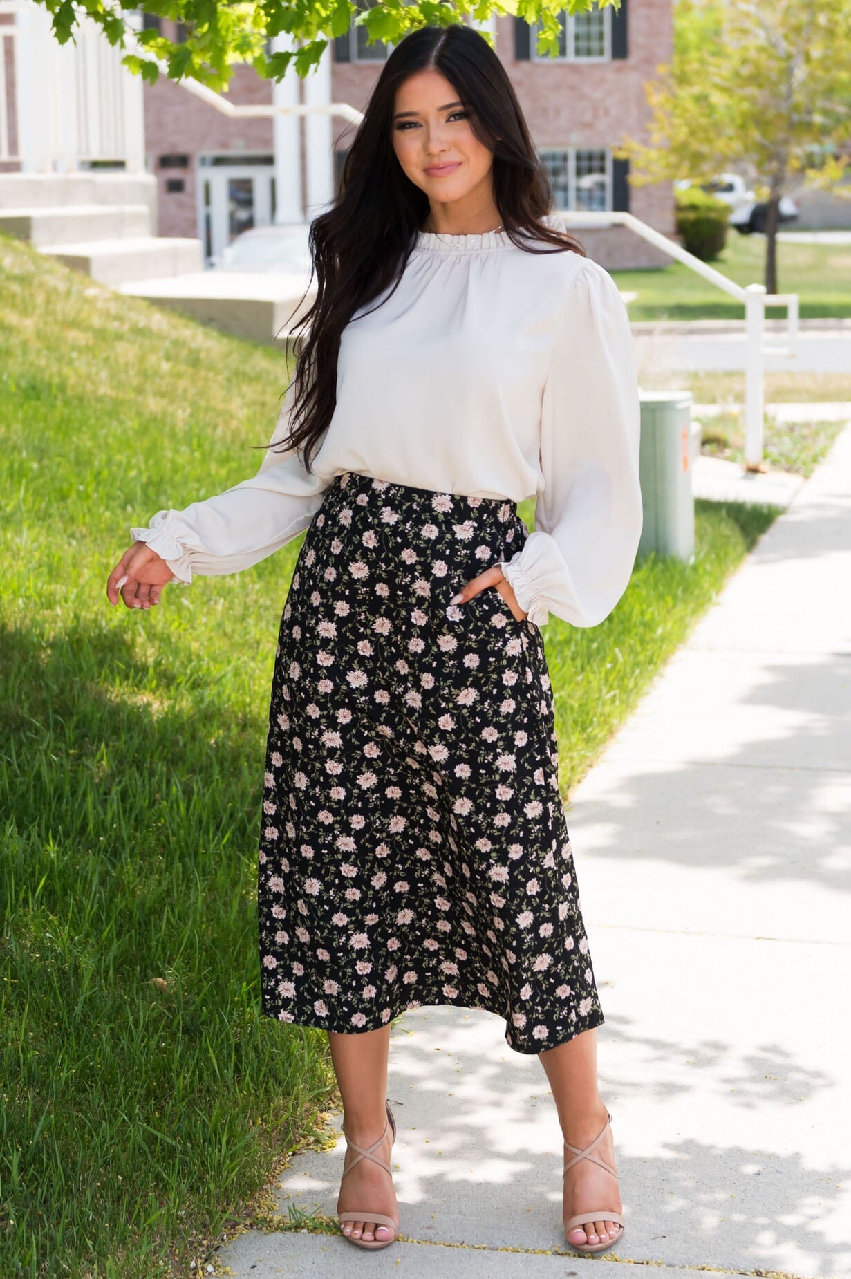 Always Included Floral Modest Skirt