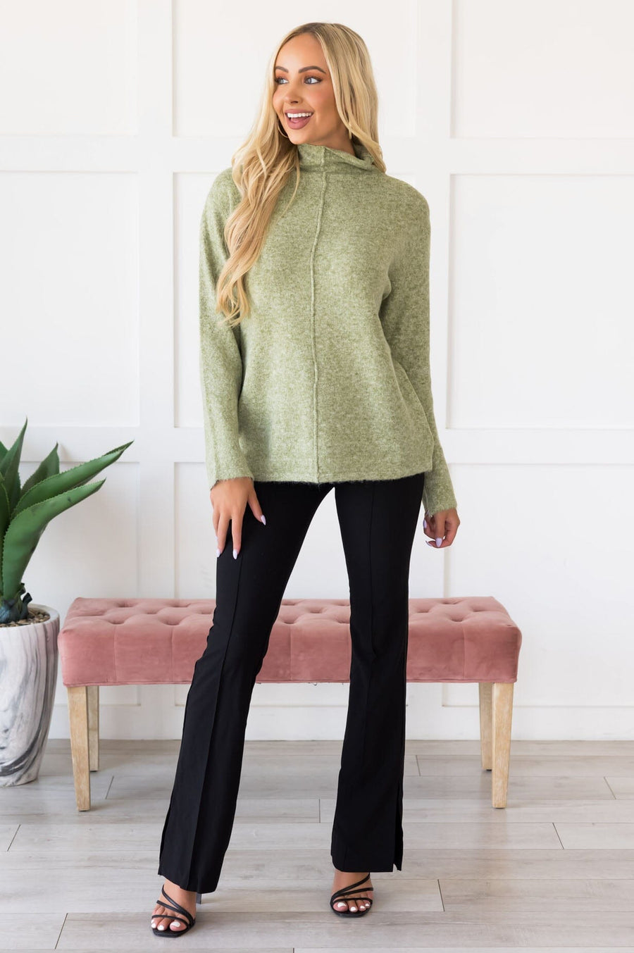 Catching Feelings Sweater Modest Dresses vendor-unknown 