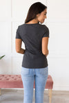 Sunday Stroll Ribbed Henley Tops vendor-unknown