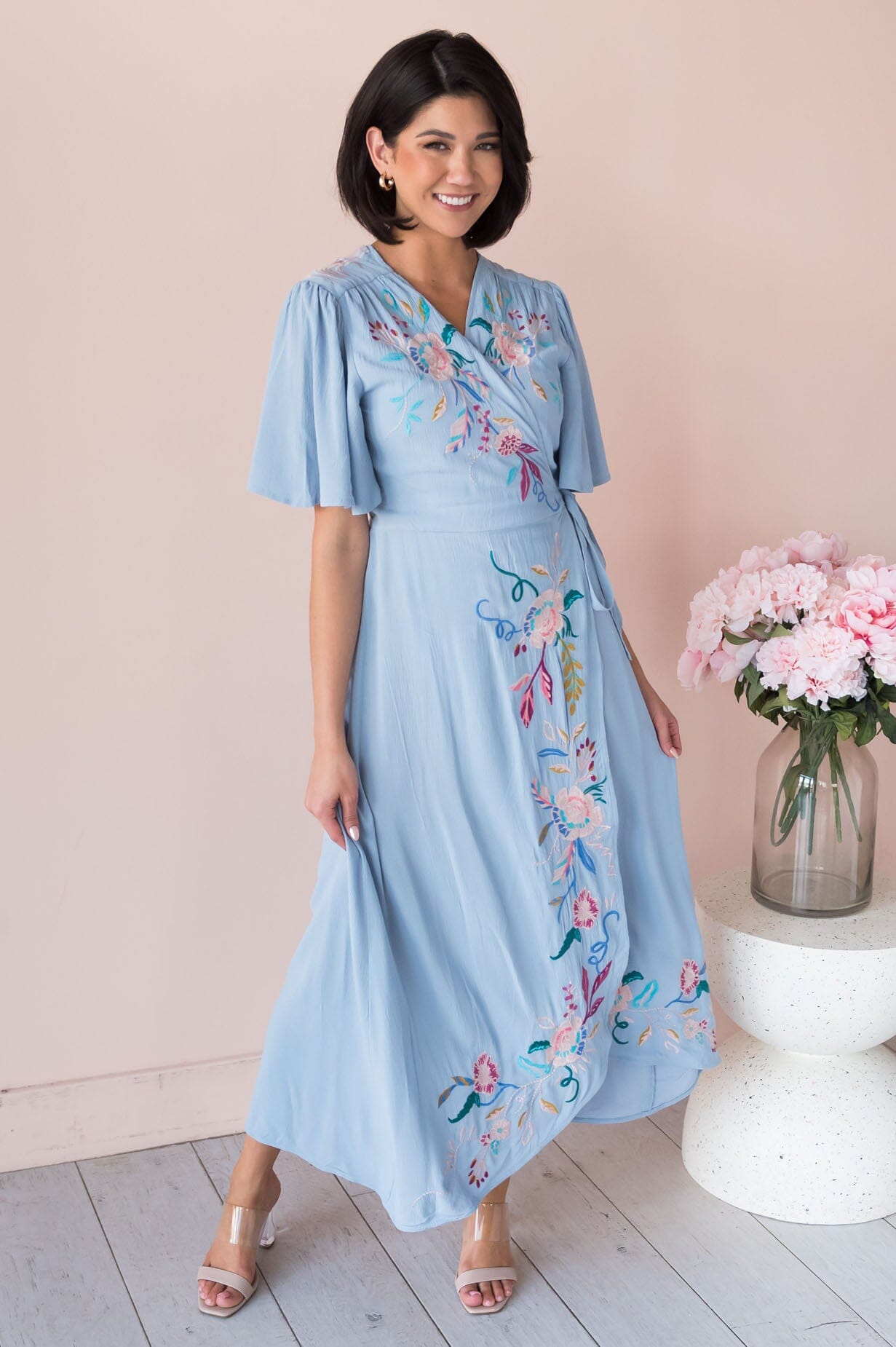 Elina shop embroidered dress