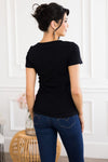 Sunday Stroll Ribbed Henley Tops vendor-unknown