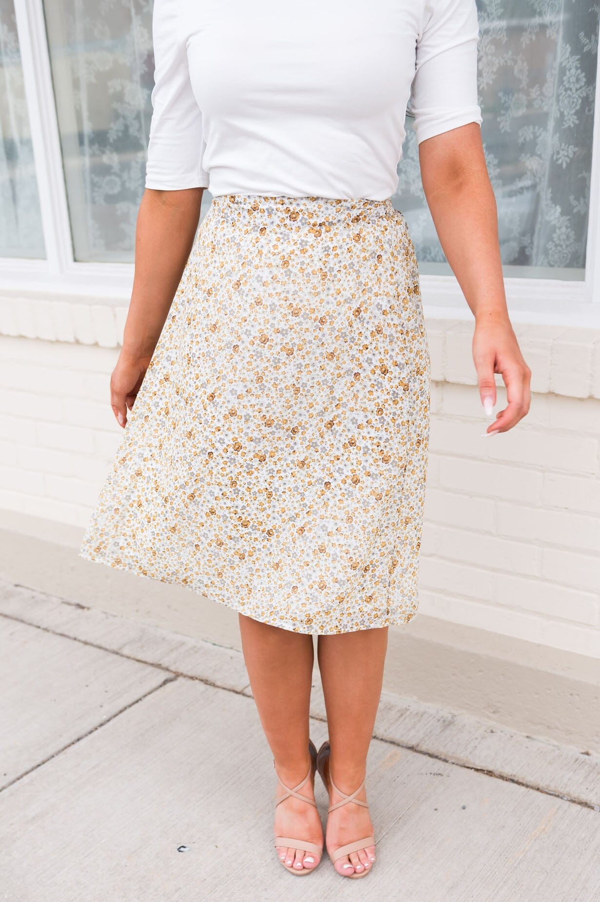 Beautiful Blooms Modest Slip Skirt - NeeSee's Dresses