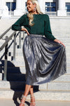 The Star-struck Metallic Skirt Skirts vendor-unknown