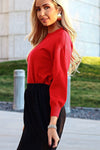 Chill Time Slouchy Sweater Tops vendor-unknown