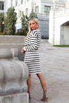 All Is Right Striped Sweater Skirt Tops vendor-unknown