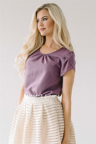 Purple chiffon top online