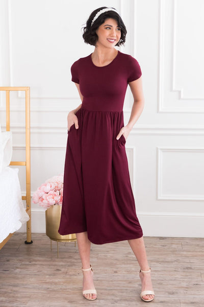 The Lacynda Modest Pockets Dress