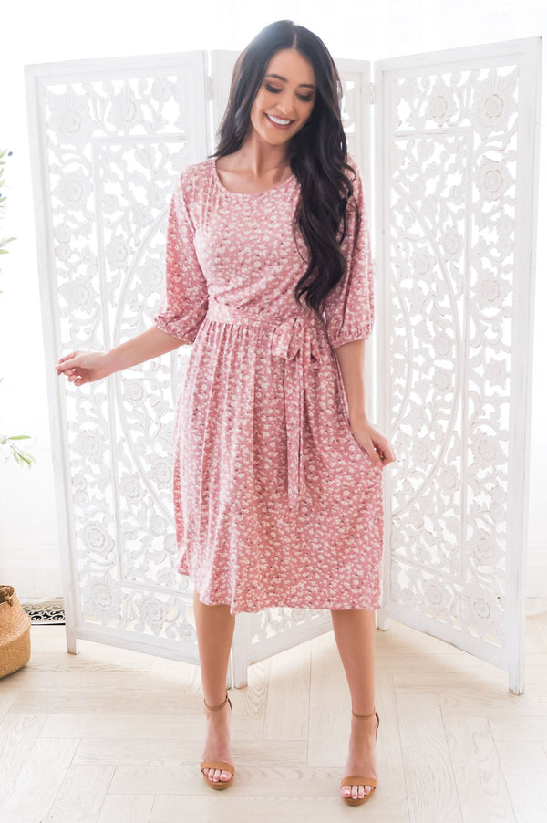 The Lisa Modest Floral Dress