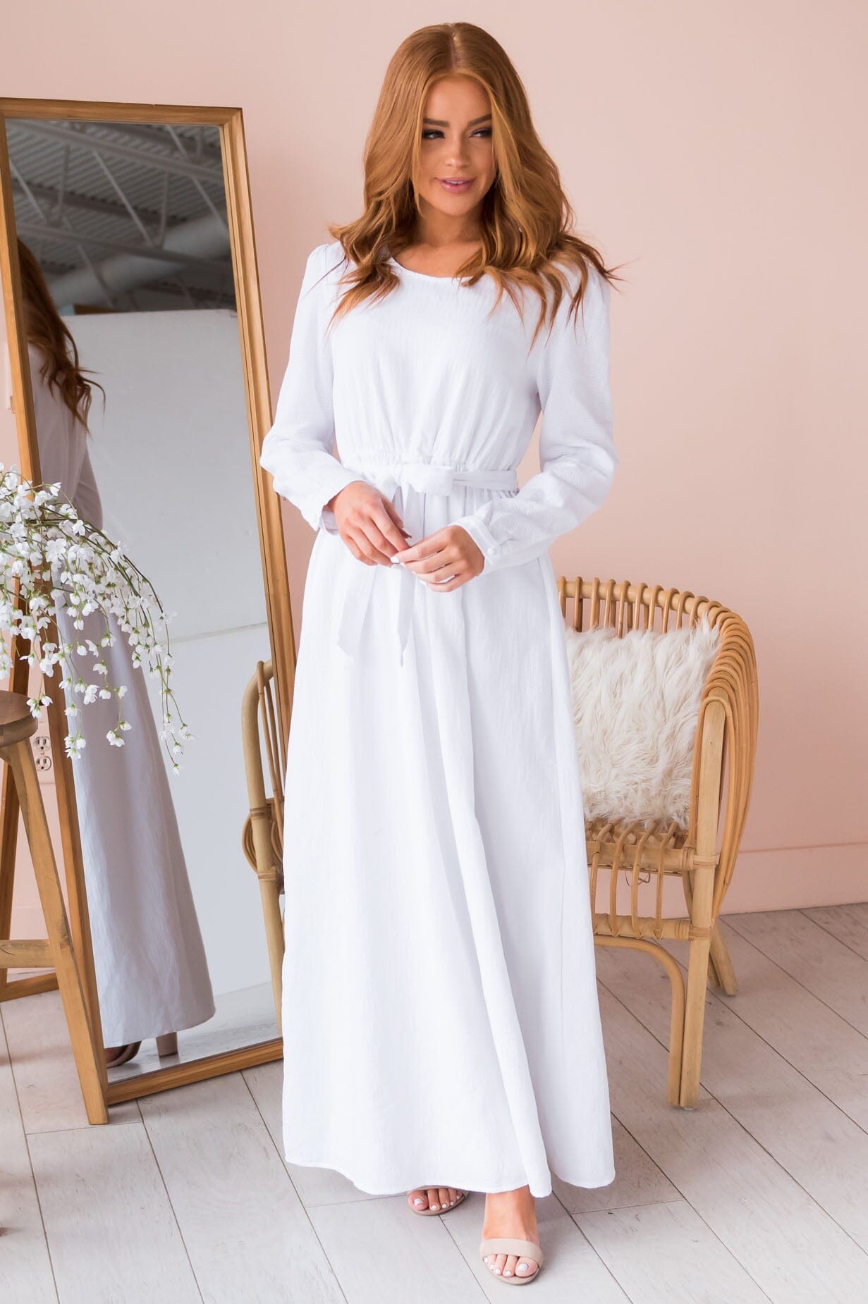 White cotton temple clearance dresses