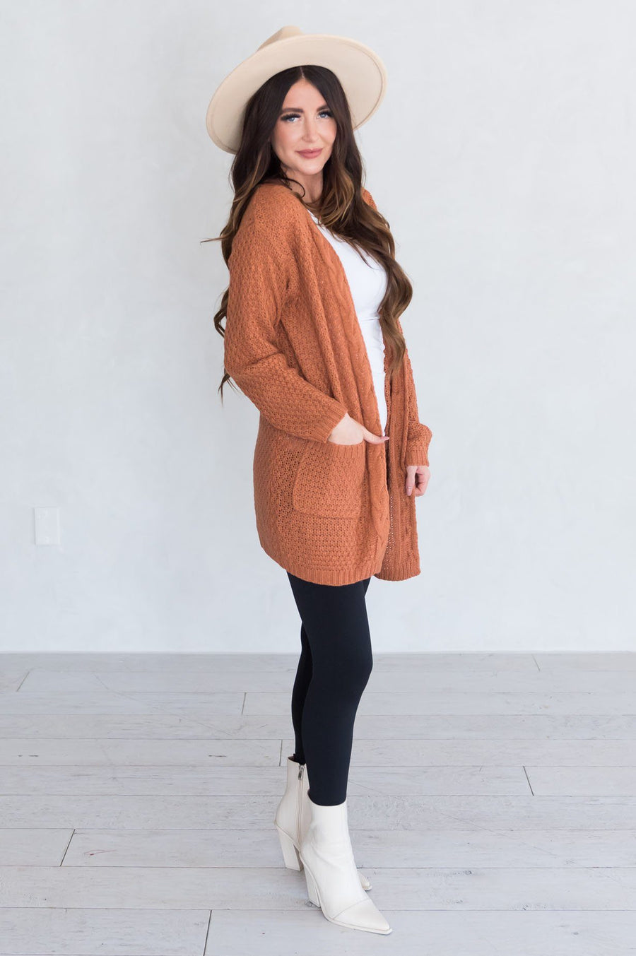 Warm & Cozy Modest Pocket Cardigan Modest Dresses vendor-unknown 