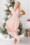 The Holiday Dream Shimmer Maxi Dress Modest Dresses vendor-unknown