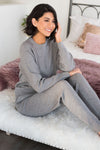 Lounging Late Modest Lounge Set Tops vendor-unknown