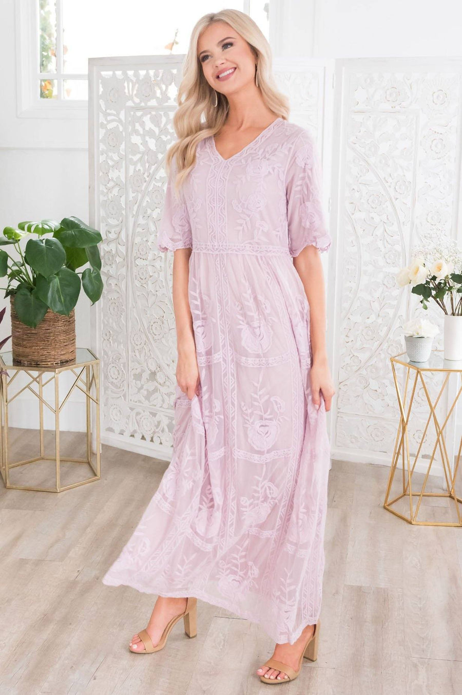 The Lexi Boho Maxi Dress Modest Dresses vendor-unknown 