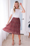 Fall Blooms Modest Pleat Skirt Modest Dresses vendor-unknown