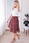 Fall Blooms Modest Pleat Skirt Modest Dresses vendor-unknown