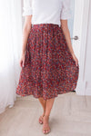 Fall Blooms Modest Pleat Skirt Modest Dresses vendor-unknown