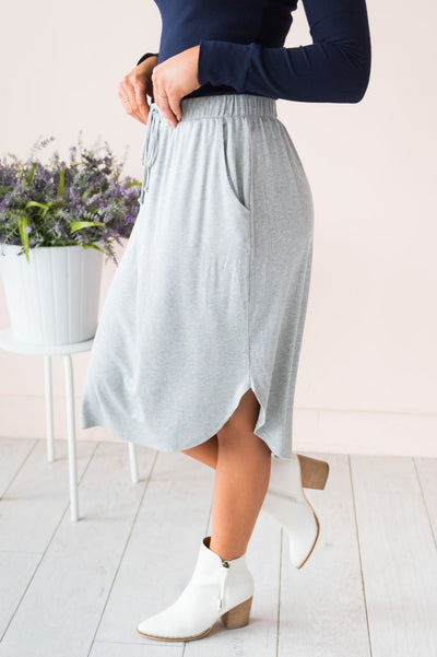 White jersey skirt outfit sale