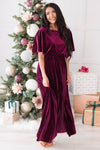 The Noel Evening Out Velvet Gown Modest Dresses vendor-unknown