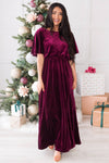 The Noel Evening Out Velvet Gown Modest Dresses vendor-unknown