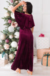 The Noel Evening Out Velvet Gown Modest Dresses vendor-unknown