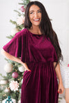 The Noel Evening Out Velvet Gown Modest Dresses vendor-unknown