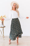 Fall Floral Modest Skirt Skirts vendor-unknown