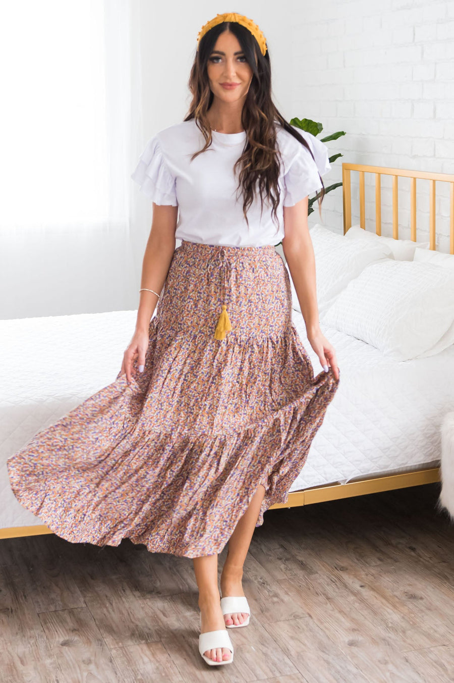 Joy Is Forever Modest Tier Skirt Skirts vendor-unknown 