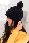 Stay Cozy Chenille Pom Pom Beanie Accessories & Shoes Leto Accessories