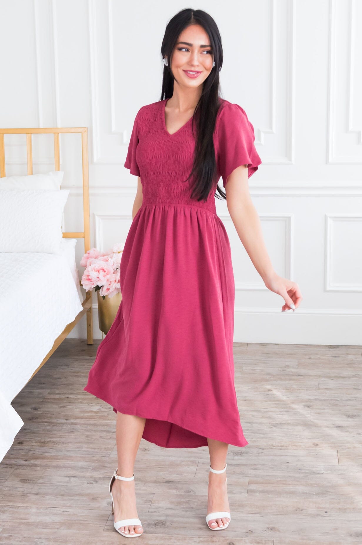 Modest high low on sale dresses