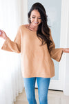 Breezy and Beautiful Modest Ribbed Sweater Tops vendor-unknown