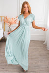 The Holiday Dream Shimmer Maxi Dress Modest Dresses vendor-unknown