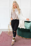 All About The Neutrals Modest Sweater Tops vendor-unknown