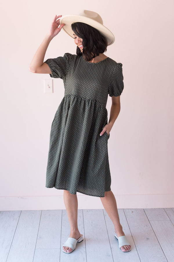 The Danelle Modest Midi Dress - NeeSee's Dresses