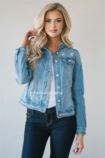 Cute blue hot sale jean jacket