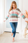 Lead With Your Heart Modest Sweater Tops vendor-unknown