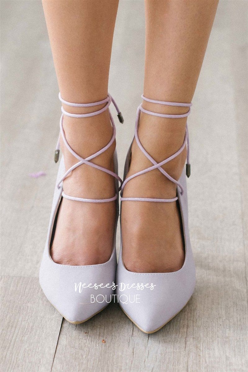 Women's Vivandera Lilac Skin Heeled Shoes | STREETMODE ™