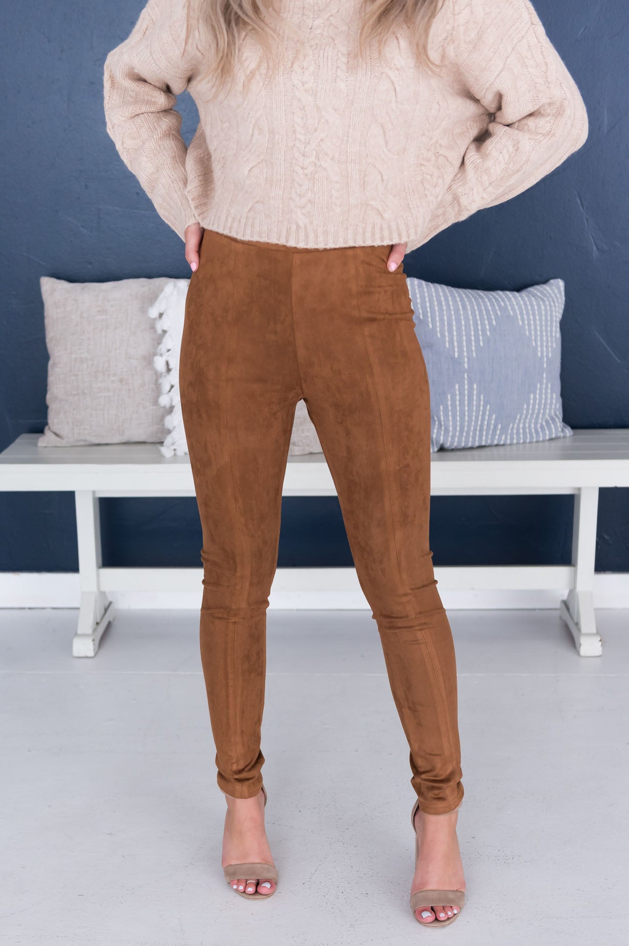 WynneCollection Bonded Faux Suede Solution Legging - 20543395 | HSN