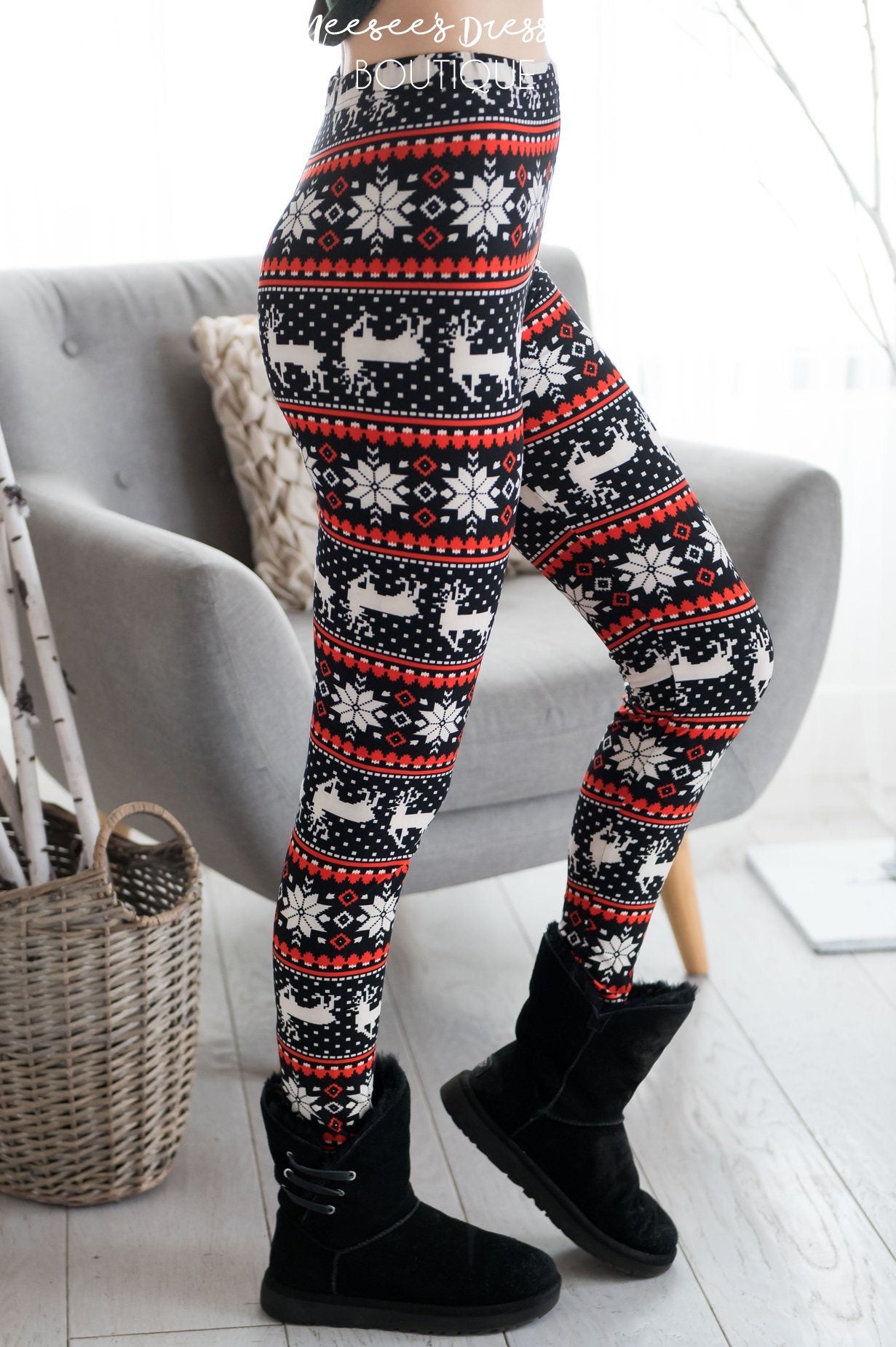 12 Shamelessly Ugly Christmas Sweater Workout Leggings on Amazon