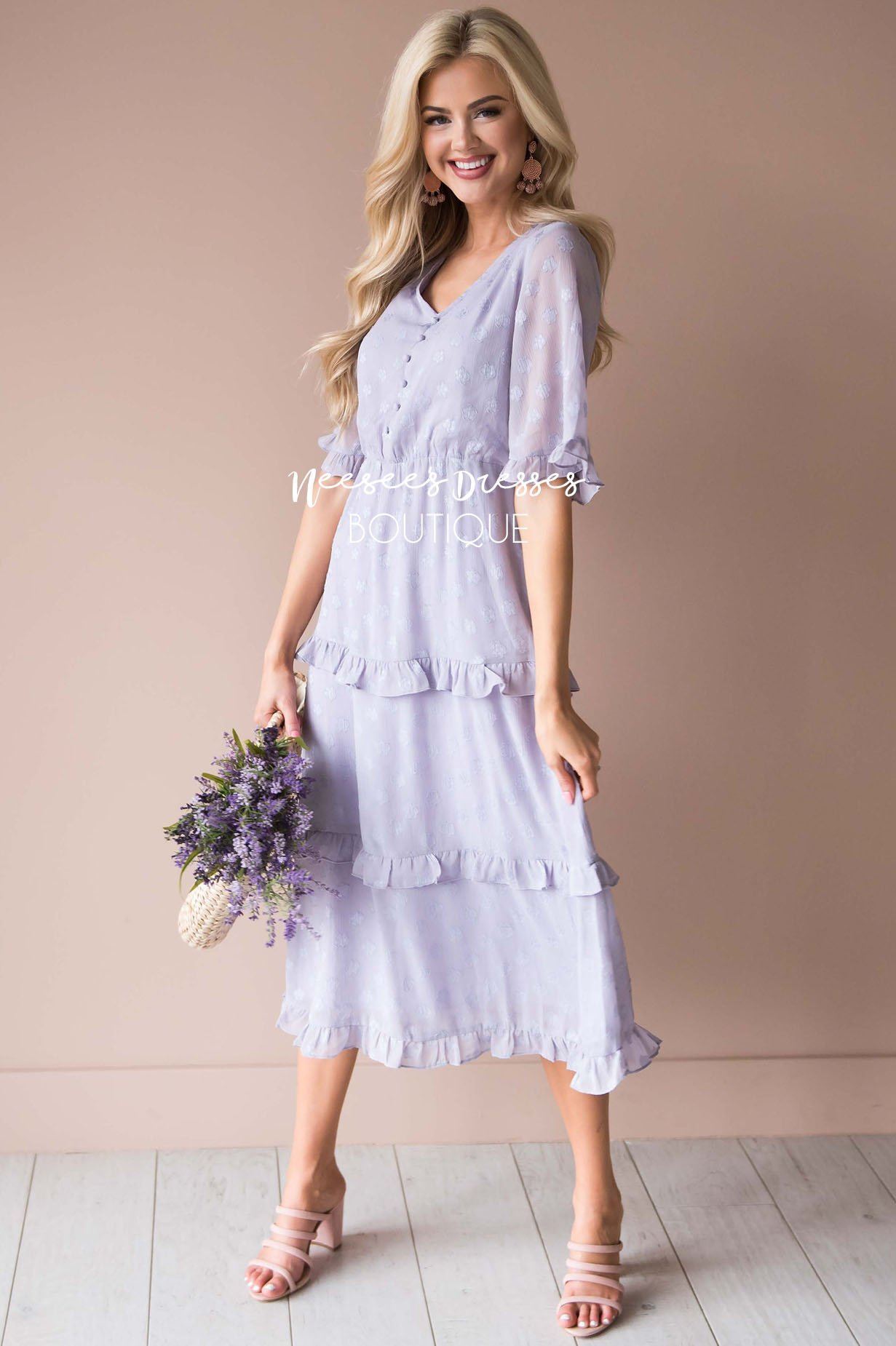 Lavender Modest Dresses