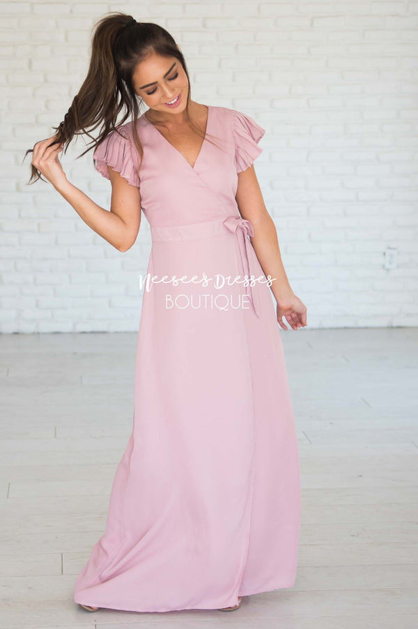 Blush Pink Maxi Modest Church Dress | Best and Affordable Modest ...