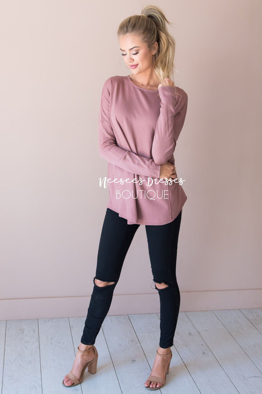 I've Fallen For You Sweater Modest Dresses vendor-unknown 