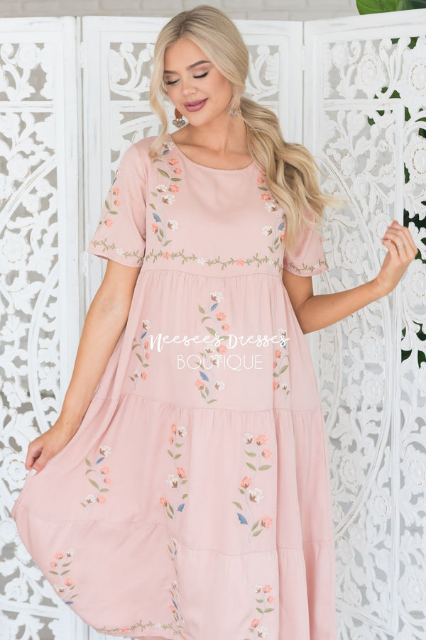 The Anfisa Tiered Modest Dress