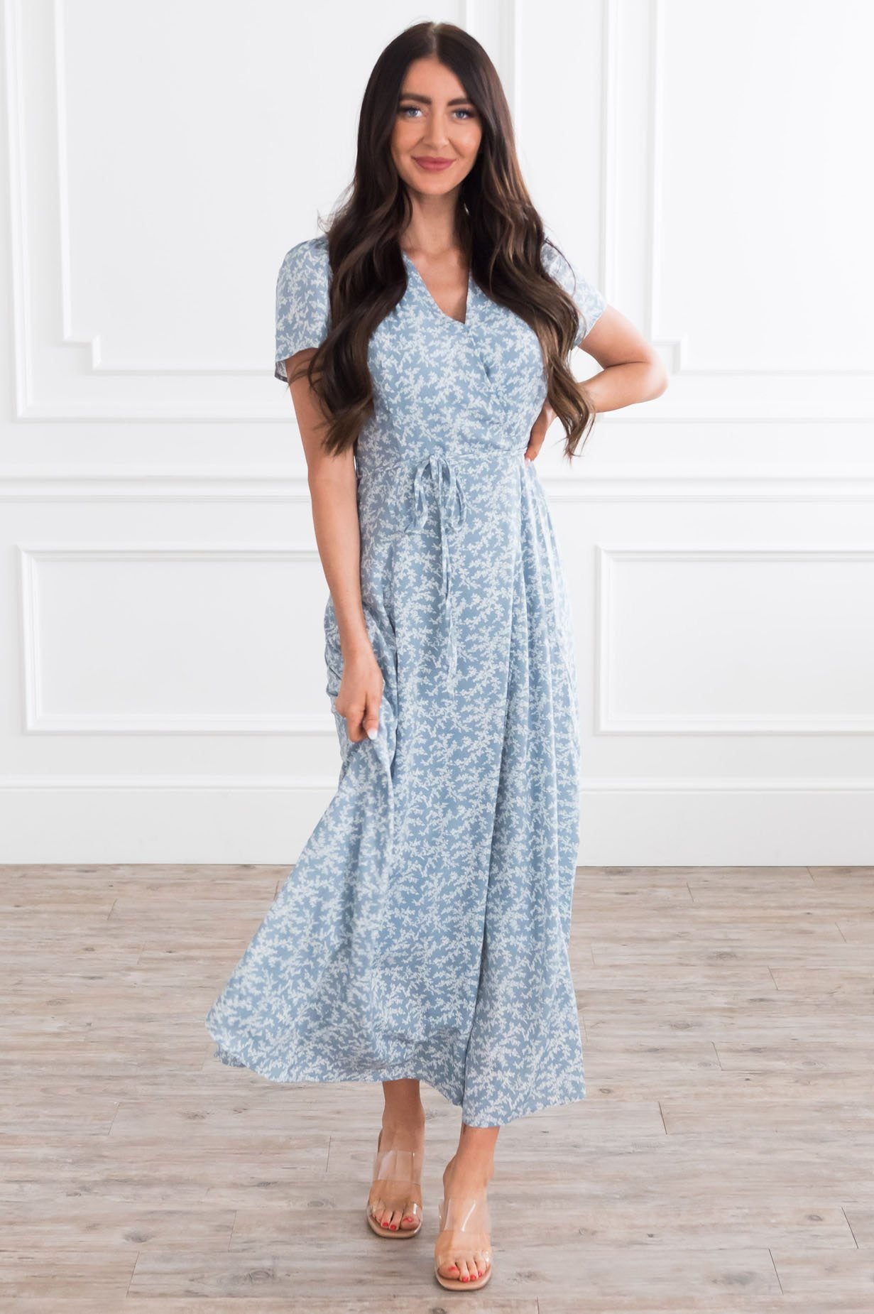 The Berkley Modest Floral Maxi Dress