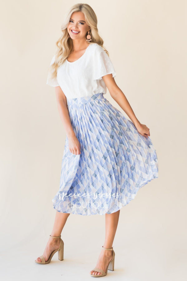 Flowy Pleated Spring Skirt| Best and Affordable Modest Boutique | Cute ...