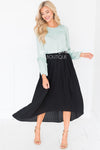 Wondrous Pleat Skirt Modest Dresses vendor-unknown