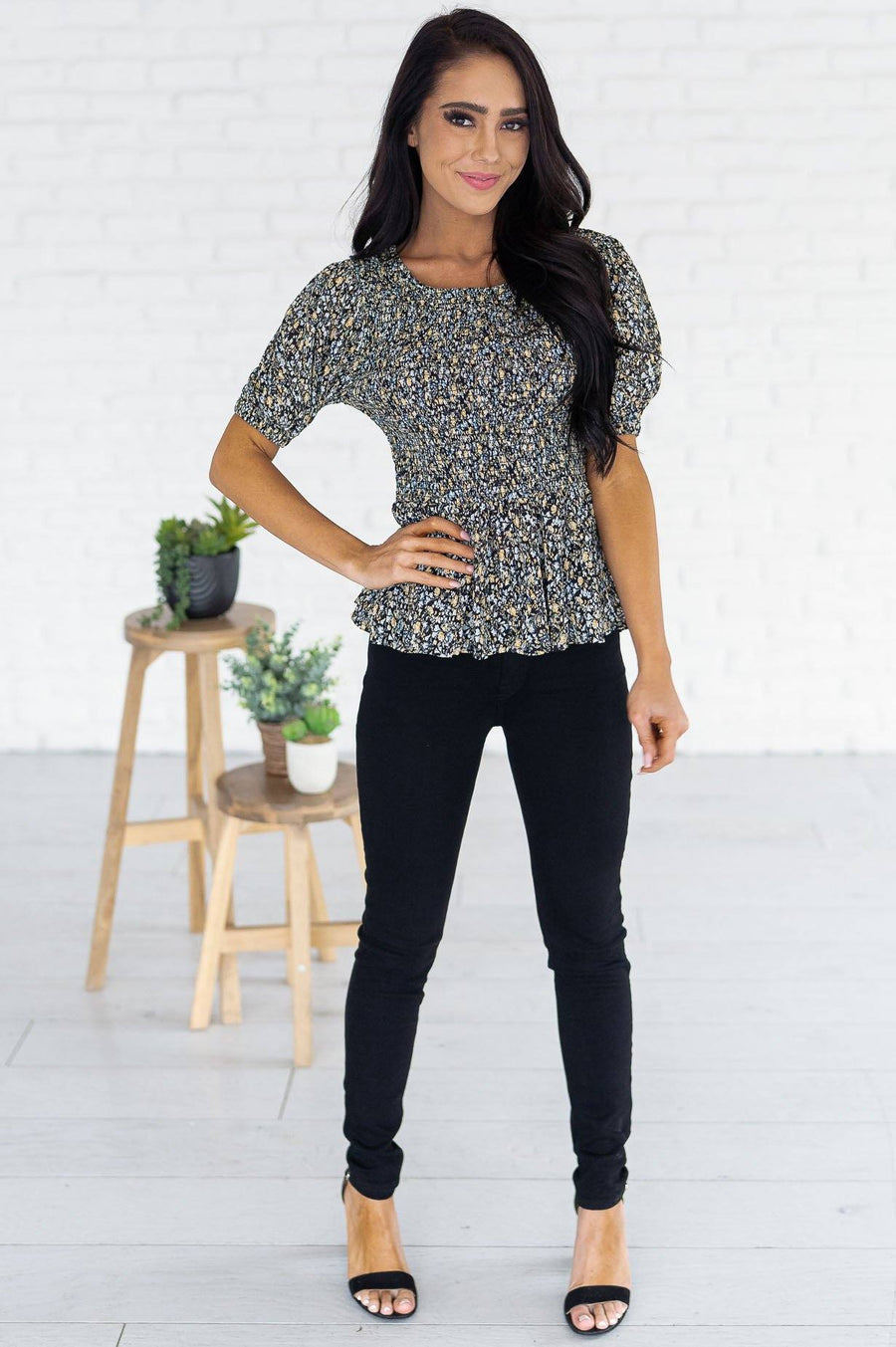 Warm Autumn Nights Modest Blouse Tops vendor-unknown 