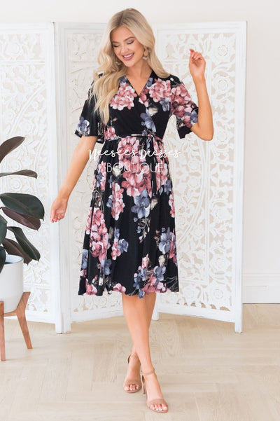 The Randalyn Modest Mid-Length Dress