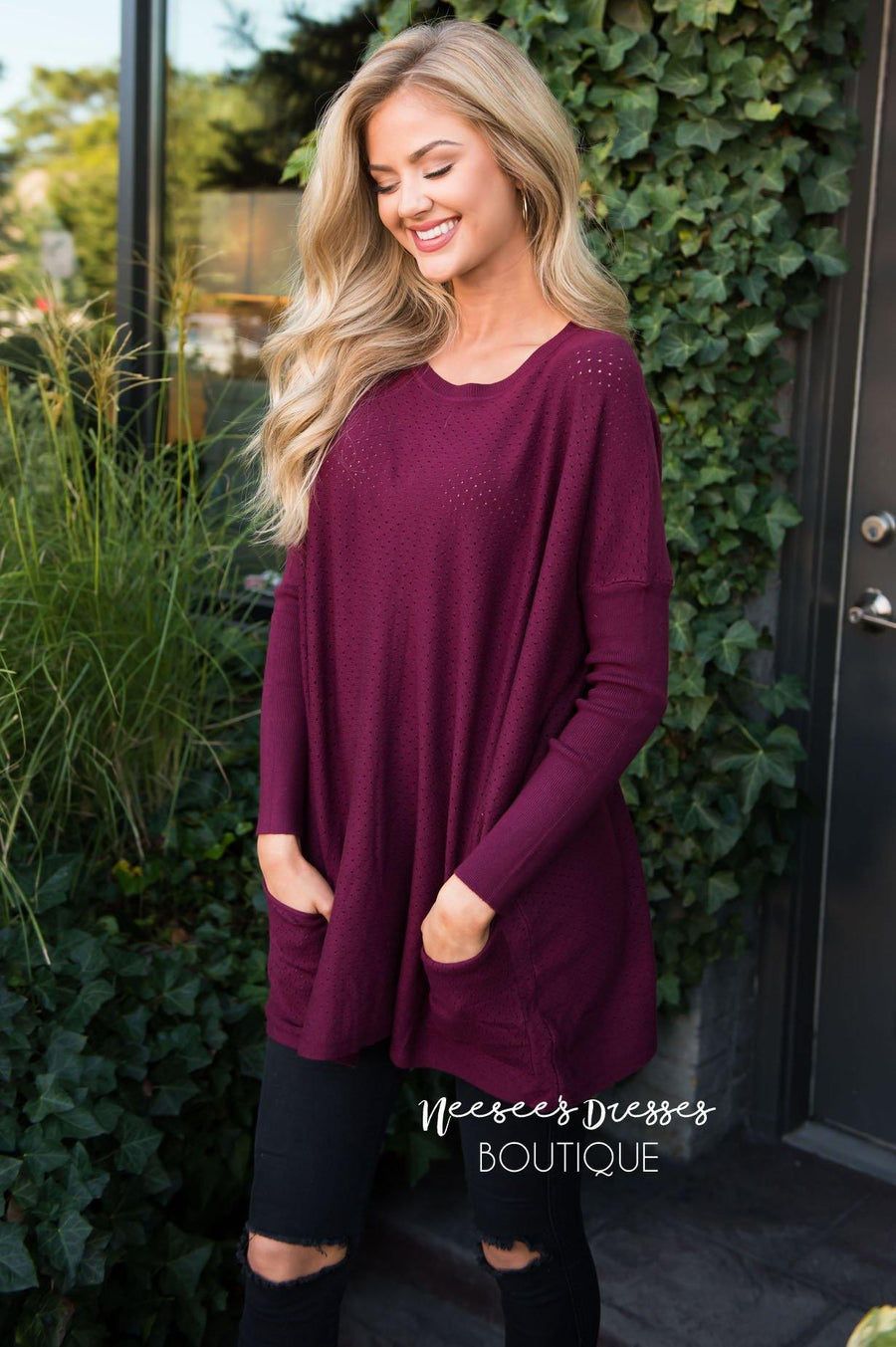 Capture This Moment Oversize Pocket Sweater Modest Dresses vendor-unknown 